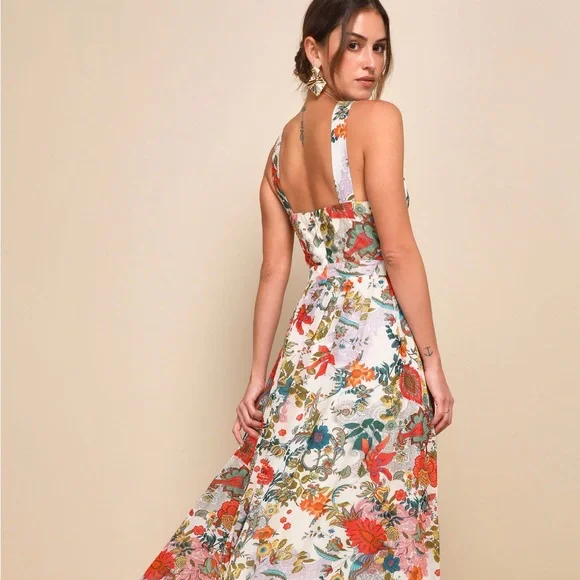 Lulu's Multicolor Floral Maxi Dress - Picture 2 of 4